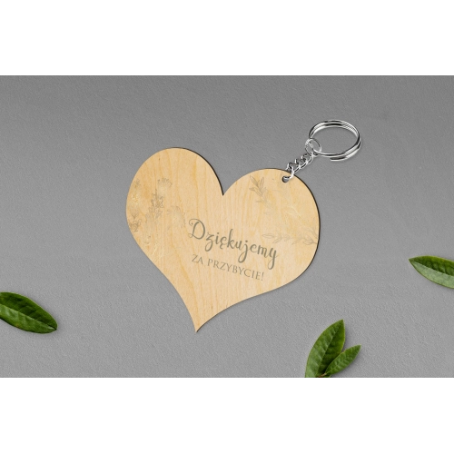 Breloki z Nadrukiem - Serce Fiori Motyw 1