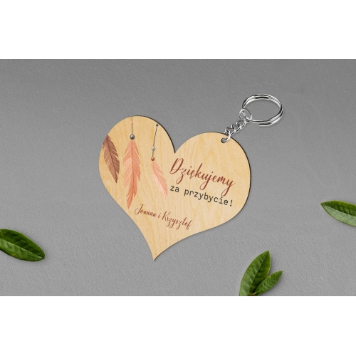 Breloki z Nadrukiem - Serce Butterflies - Motyw 1