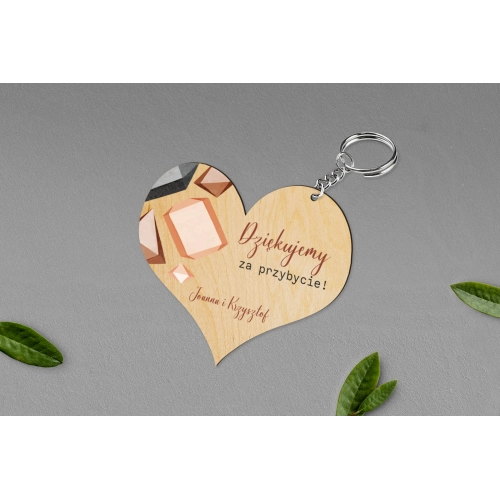 Breloki z Nadrukiem - Serce Butterflies - Motyw 3