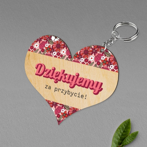 Breloki z Nadrukiem - Serce Retro Style Motyw 2