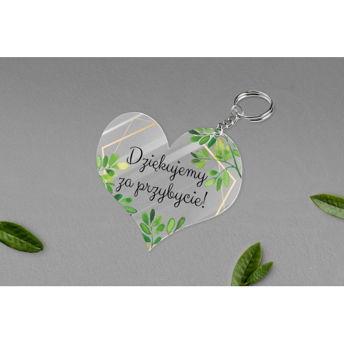 Breloki z&nbsp;Nadrukiem - Serce Flowers & Frame Motyw 3