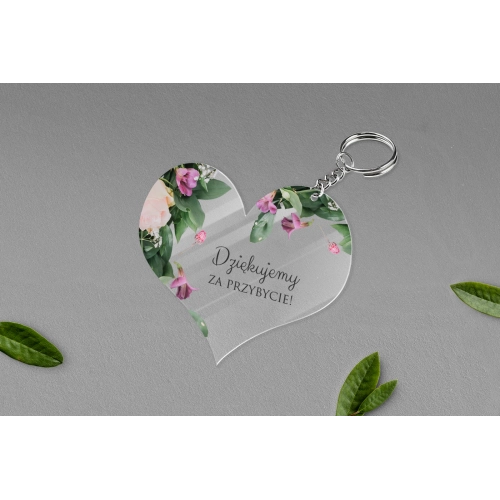 Breloki z&nbsp;Nadrukiem - Serce Soft Motyw 6