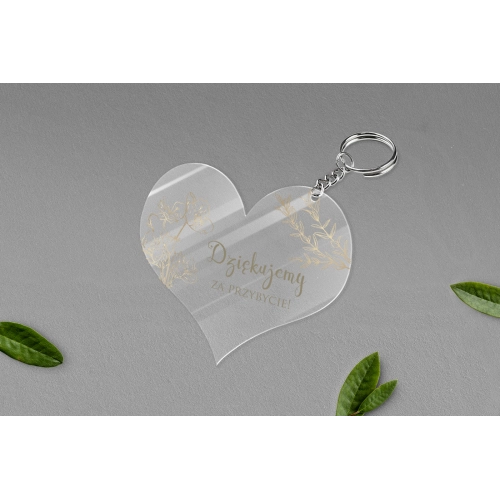Breloki z&nbsp;Nadrukiem - Serce Fiori Motyw 3