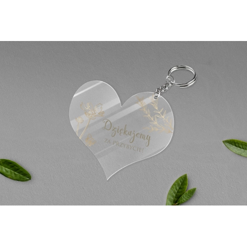 Breloki z&nbsp;Nadrukiem - Serce Fiori Motyw 4