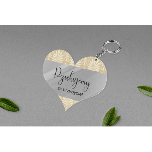 Breloki z&nbsp;Nadrukiem - Serce Vintage Motyw 1