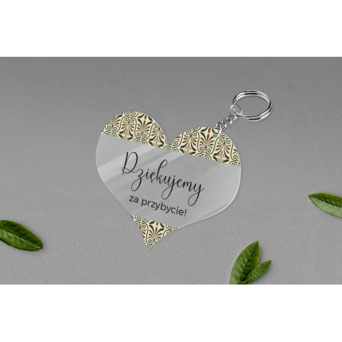 Breloki z&nbsp;Nadrukiem - Serce Vintage Motyw 3