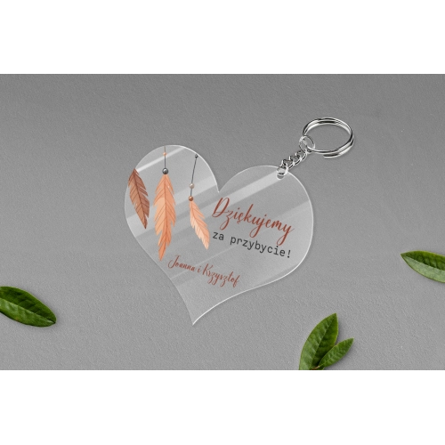 Breloki z&nbsp;Nadrukiem - Serce Butterflies - Motyw 1