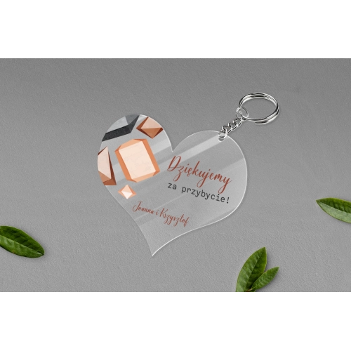 Breloki z&nbsp;Nadrukiem - Serce Butterflies - Motyw 3