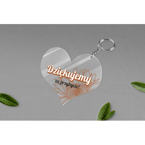 Breloki z&nbsp;Nadrukiem - Serce Sunflowers Motyw 2