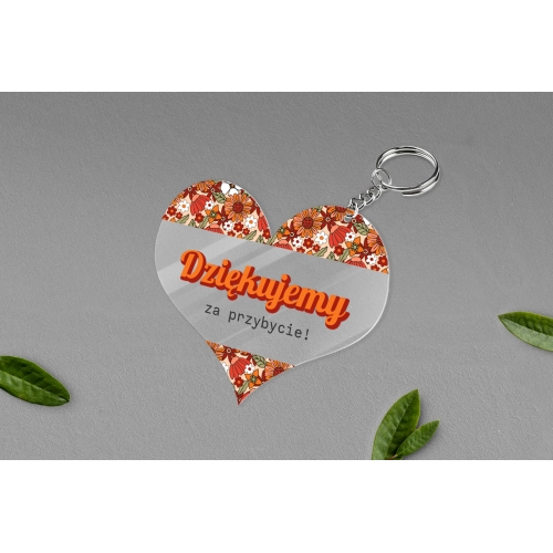 Breloki z&nbsp;Nadrukiem - Serce Retro Style Motyw 3