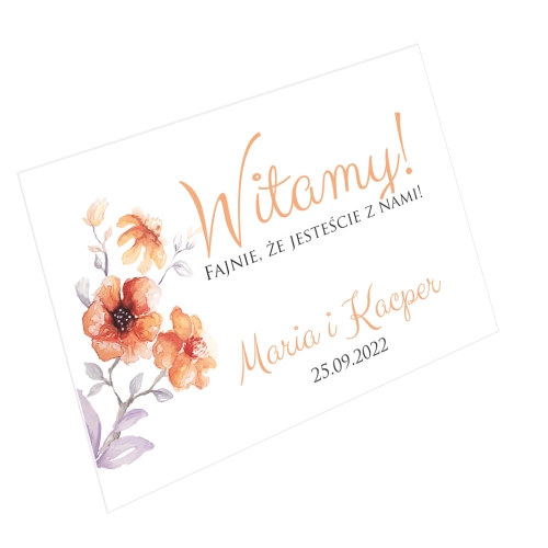 Tablica Powitalna - Sweet Love Motyw 6