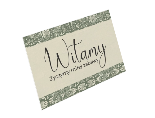 Tablica Powitalna - Vintage Motyw 2