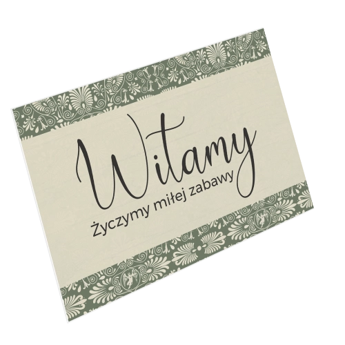 Tablica Powitalna - Vintage Motyw 2