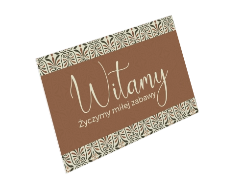 Tablica Powitalna - Vintage Motyw 3