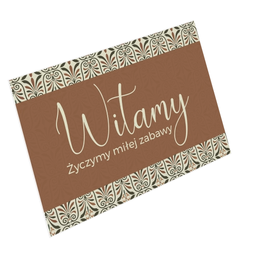 Tablica Powitalna - Vintage Motyw 3