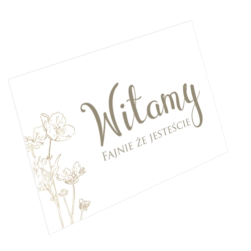 Tablica Powitalna -Fiori Motyw 2