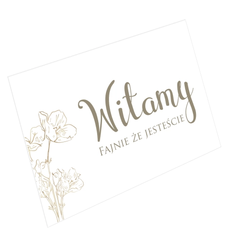 Tablica Powitalna -Fiori Motyw 3