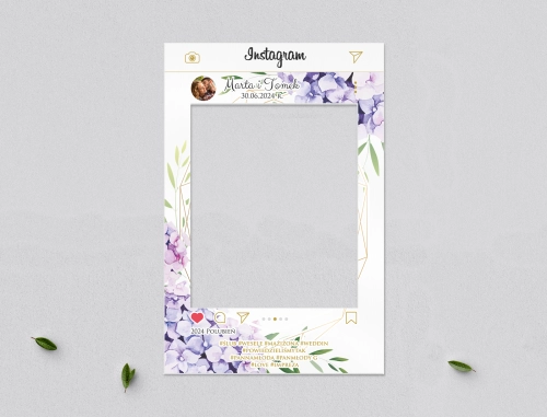 Ramka do zdjęć - Instagram Flowers & Frame Motyw 1