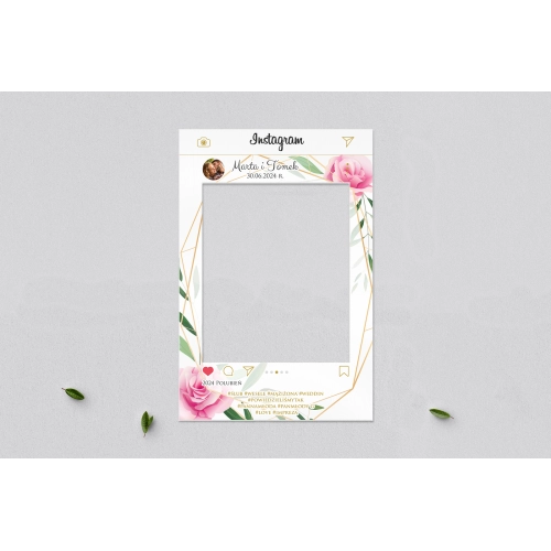 Ramka do zdjęć - Instagram Flowers & Frame Motyw 4