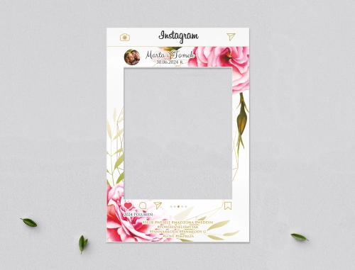 Ramka do zdjęć - Instagram Flowers & Frame Motyw 5