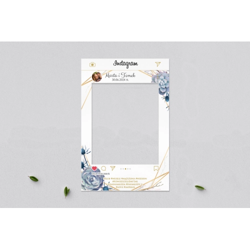 Ramka do zdjęć - Instagram Flowers & Frame Motyw 6