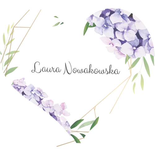 Winietki ślubne - Statuetka Serce Flowers & Frame Motyw 1