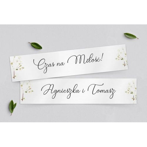 Tablice Rejestracyjne 2 szt. - Biały Czas - Motyw 1