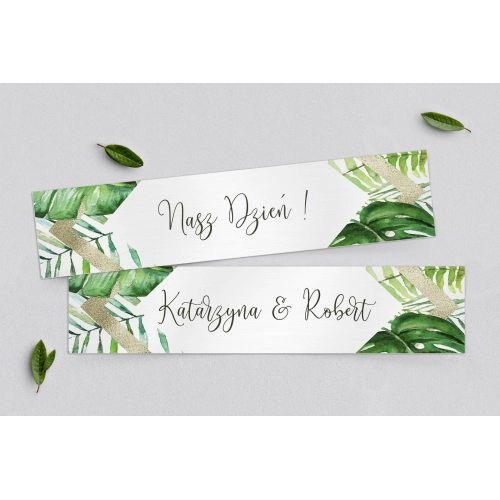 Tablice Rejestracyjne 2 szt. - Tropical Motyw 1