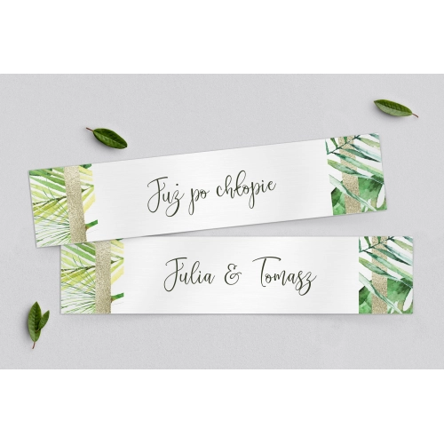 Tablice Rejestracyjne 2 szt. - Tropical Motyw 2