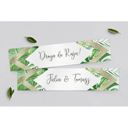 Tablice Rejestracyjne 2 szt. - Tropical Motyw 3