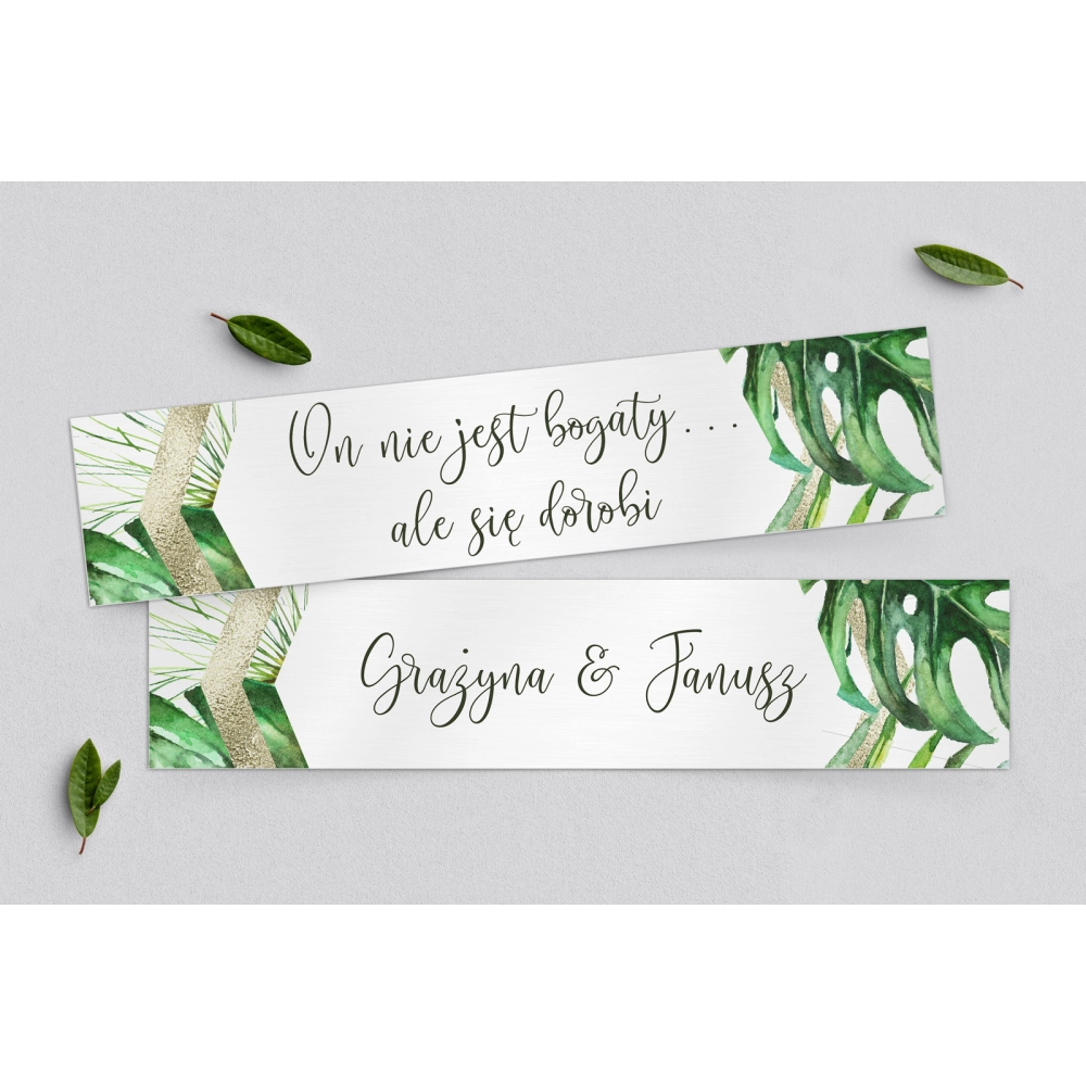 Tablice Rejestracyjne 2 szt. - Tropical Motyw 4