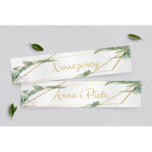 Tablice Rejestracyjne 2 szt. - Liście Motyw 1