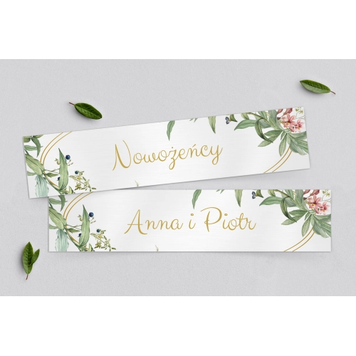 Tablice Rejestracyjne 2 szt. - Liście Motyw 2