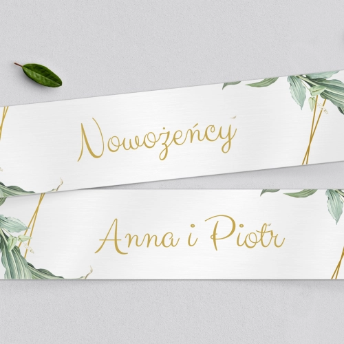 Tablice Rejestracyjne 2 szt. - Liście Motyw 3