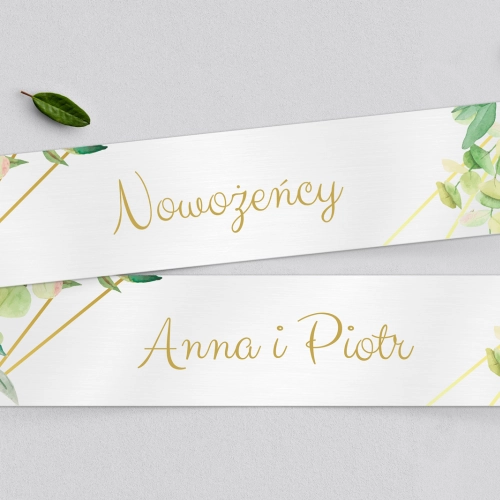 Tablice Rejestracyjne 2 szt. - Liście Motyw 4