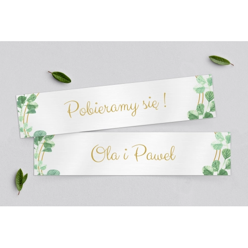 Tablice Rejestracyjne 2 szt. - Liście Motyw 6