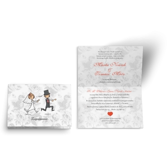 Zaproszenie ślubne Zakochani - Motyw 2