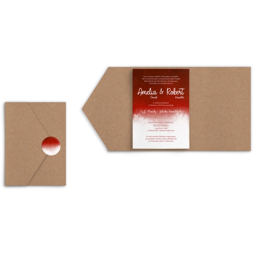 Zaproszenia ślubne w etui Cloud- motyw 2