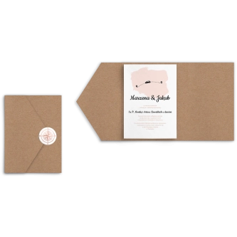 Zaproszenia ślubne w&nbsp;etui Travels - motyw 2