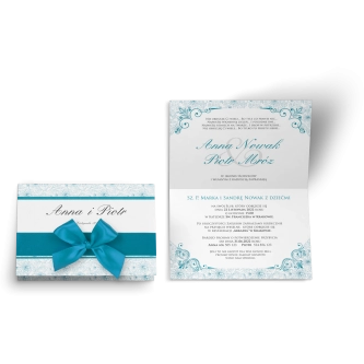 Zaproszenie ślubne Ornaments - Głębia Oceanu