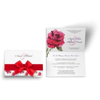 Zaproszenie ślubne Laura - Motyw 3