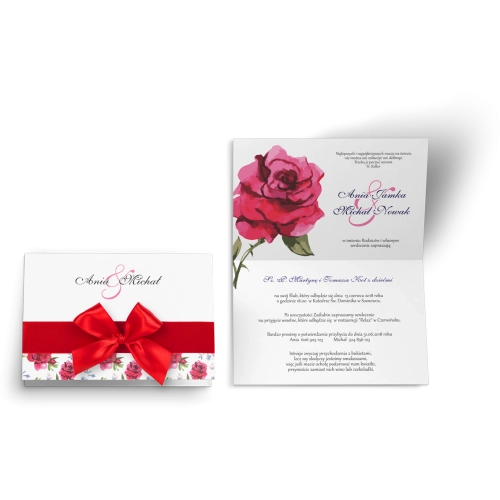 Zaproszenie ślubne Laura - Motyw 3