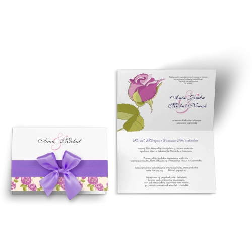Zaproszenie ślubne Laura - Motyw 5