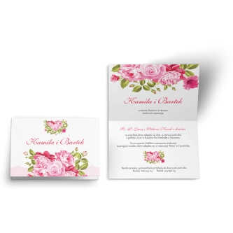 Zaproszenie ślubne Wiosenny Kwiat - Motyw 1