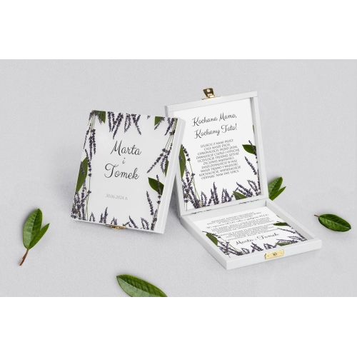 Zaproszenie dla Rodziców - białe Soft Motyw 5