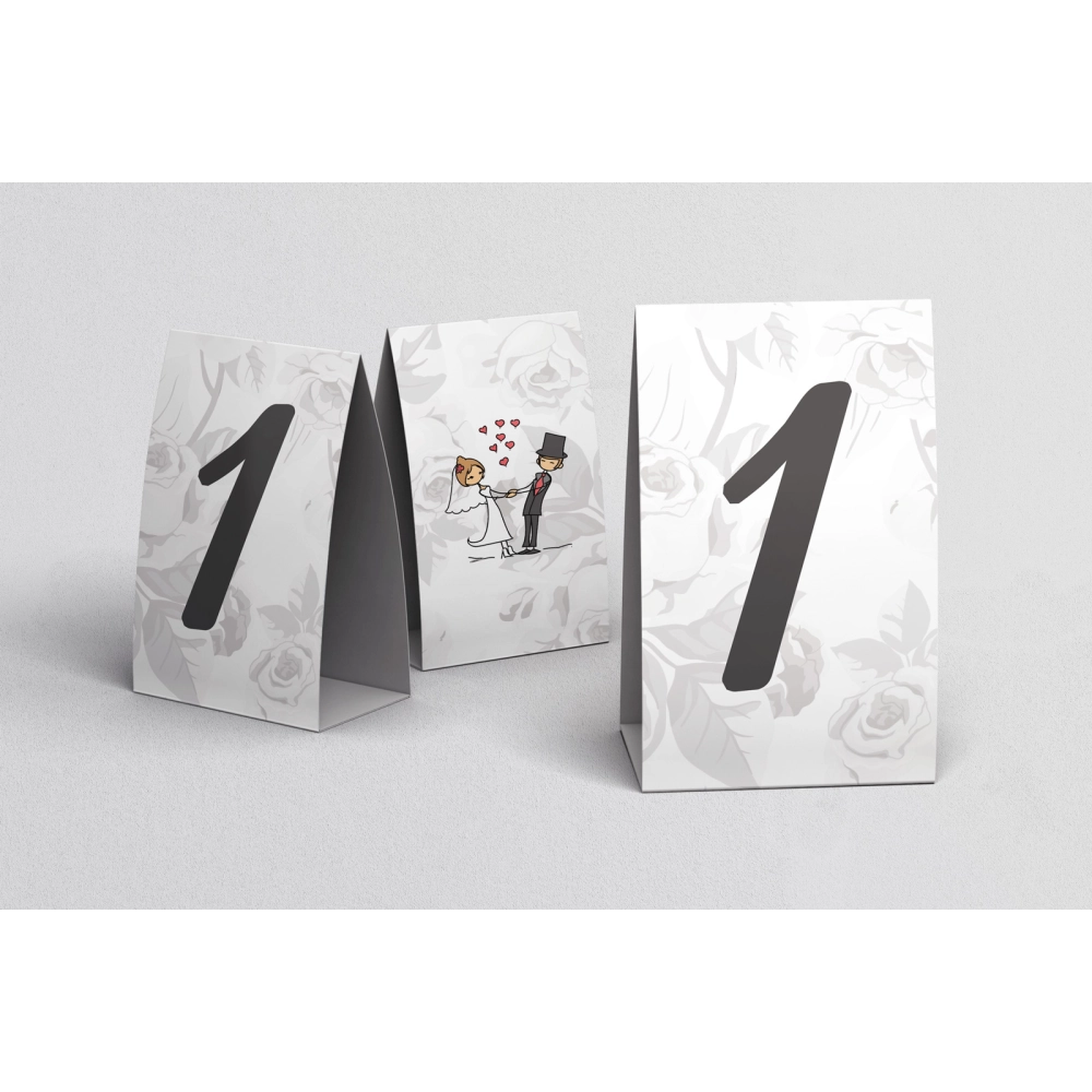 Numerki na stół Zakochani Motyw 8