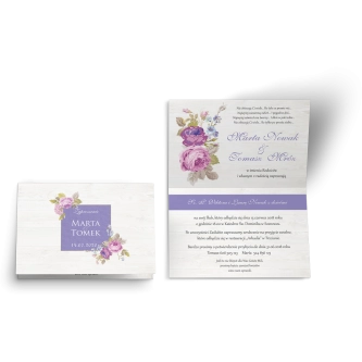 Zaproszenia ślubne Biała Stodoła - Motyw 6