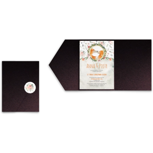 Zaproszenia ślubne w Etui Animals - Motyw 1