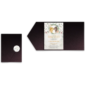 Zaproszenia ślubne w&nbsp;Etui Animals - Motyw 4