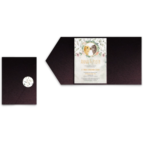 Zaproszenia ślubne w Etui Animals - Motyw 4